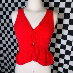 American Eagle red tank crop